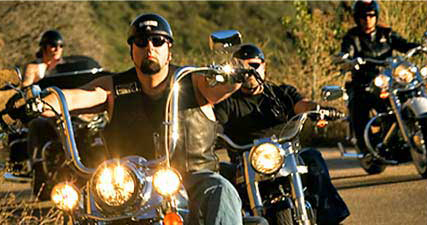 A group of motorcycle riders