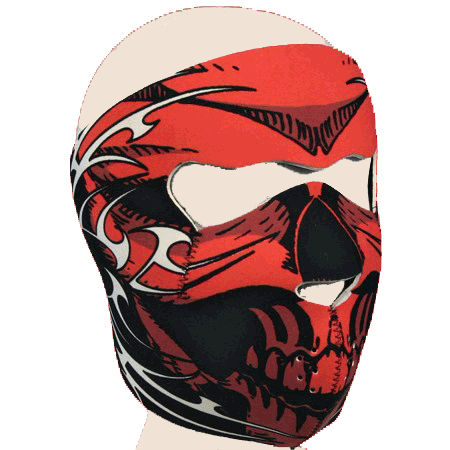 Face Mask - Red Skull